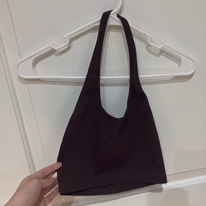 Cotton on brown halter top